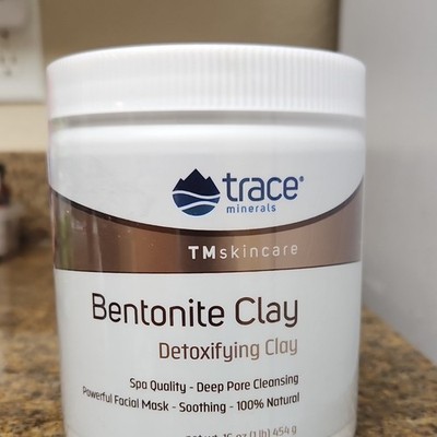 Trace Minerals TMskincare Bentonite Clay Detox Face Mask Deep Pore 16 oz 04/2027