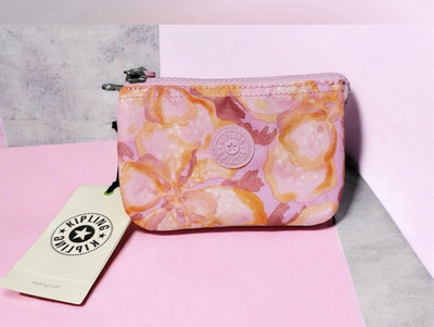 Kipling Creativity Small Pouch Floral Powder