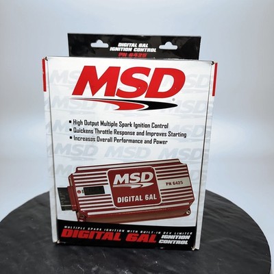 MSD 6425 Digital 6AL Ignition Control Box NEW Red Rev Limiter Multiple Spark