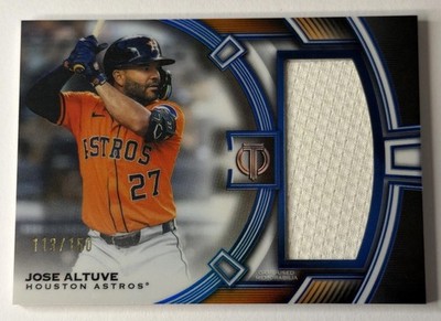 2026 Topps Tribute Jose Altuve Jumbo Relic Patch Card Blue /150