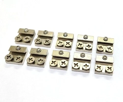 10x G scale Model Train Brass Track Rail Clamps Joiners (10 pieces)