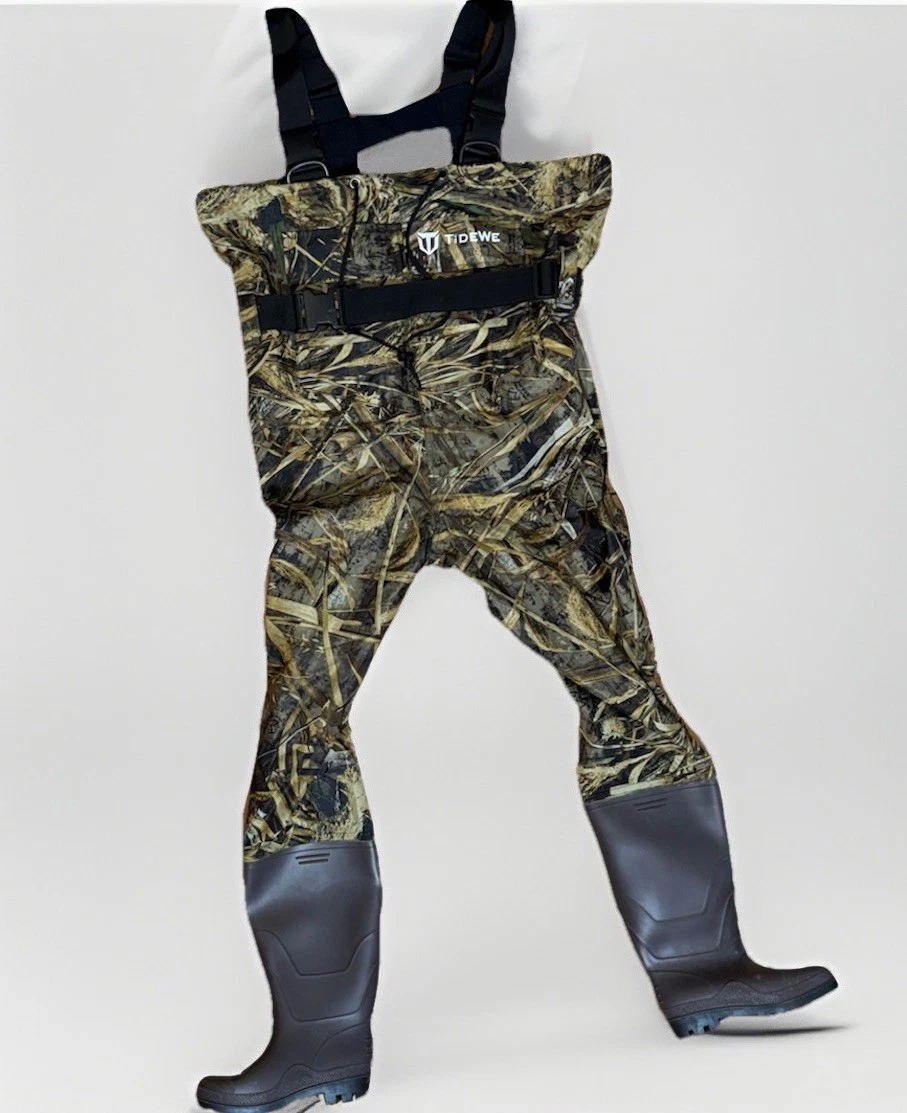TideWe Chest Waders Size 5 Boot Realtree Max 5 Camo Hunting Waterfowl Duck Fly