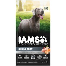 IAMS Advanced Health Skin Coat Adult Dry Dog Food 4.5 Pound Pack of 1