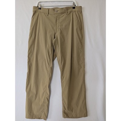 Eddie Bauer Travex Mens 36x32 Tan Khaki Horizon Guide Straight Leg Hiking Pants