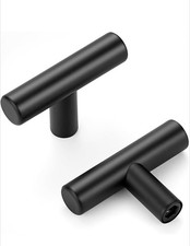 10 Pack Single Hole 2" Matte Black Kitchen Cabinet Knobs Dresser Knobs Drawer