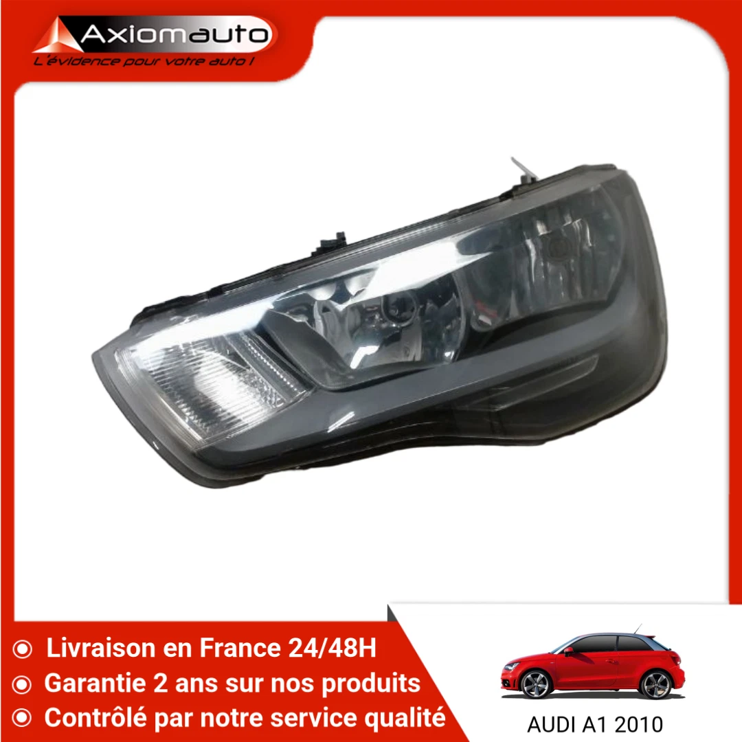 Verre De Phare Gauche Pour Audi A1 8X (2010-2015) - Neuf Sous Emballage Vroomer