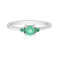 Kolumbianischer Smaragd Silberring 0,361Ct- Echtschmuck