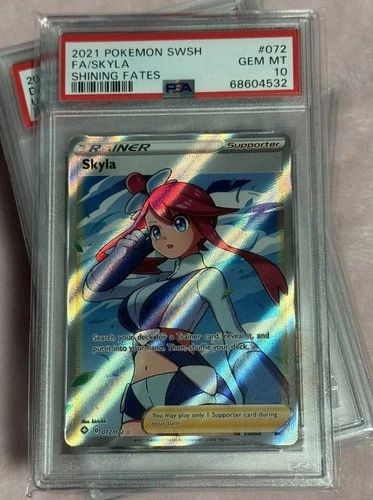 Skyla Full Art 72/72 GEM MINT PSA 10. Pokemon SWSH Shining Fates✨💎✨