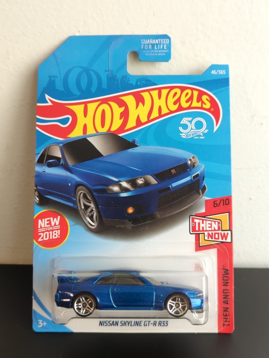 Hot Wheels Then And Now Nissan Skyline GT-R R33 Blue | eBay