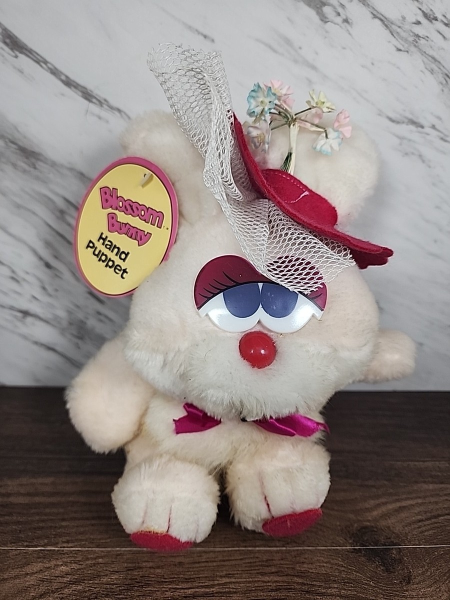 ☆VINTAGE☆~Spearhead Blossom Bunny Hand Puppet Dudley Plush