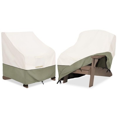 Bitubi Waterproof 2 Pack Patio Adirondack Chair Cover For Outdoor Chair Size Up