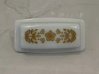 Vintage Pyrex 72-B Butterfly Gold Milk Glass Covered Butter Dish EUC