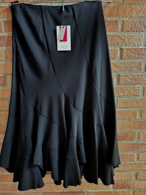 Neuer Schwarzer Damen Rock von Kriss Gr.M Länge 79 cm.