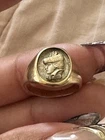 Rare Vintage Avon Sterling Silver Victorian Woman Cameo Ring Size 4.75