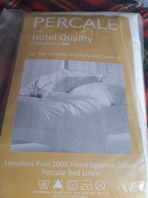 Hotel Quality Collection Spannbettlaken Doppelbett 100% Ägyptische Baumwolle Neu