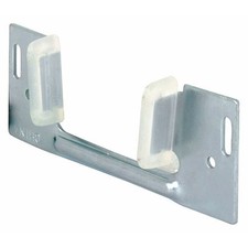 Sliding Pocket Door Bottom Guide, 1-3/8 in. x 1-1/4 in., Steel w/Plastic Guides