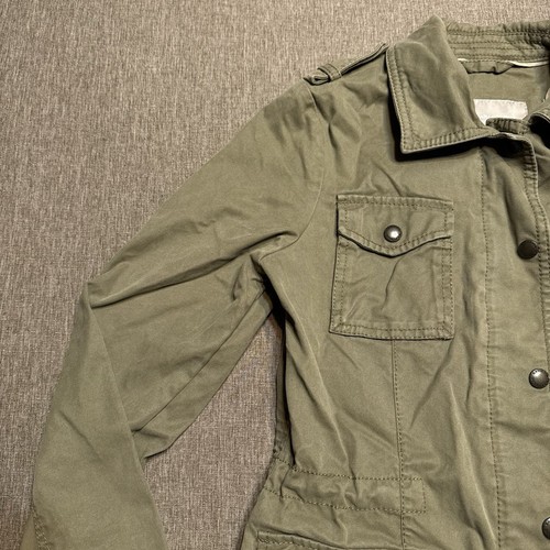 BANANA REPUBLIC Jacket Womens Size XS Army Green Field Safari Utility Cargo - Picture 5 of 14