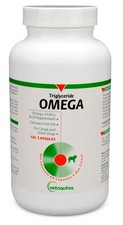 Vetoquinol Triglyceride Omega 3 Supplement for Large Dogs, Dog Fish Oil 60 Caps