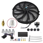 16inch Electric Radiator Cooling Fan 12V 3000CFM Thermostat Wiring Switch Rel...
