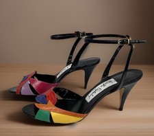 Vintage 1970  s Diane Von Furstenburg Open Toe Heels Size 6