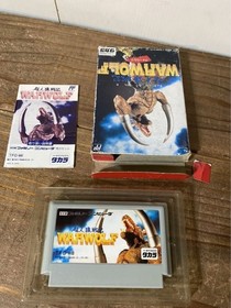 [FC] Famicom Software Choujinro Senki Warwolf [Box /Instruction /Startup