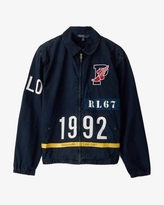 Polo Ralph Lauren Indigo Stadium Jacket NWT M Snowbeach Crest 