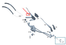 MERCEDES-BENZ GLC X254 Wischerarm vorne links RHD A2548204900 NEU ORIGINAL