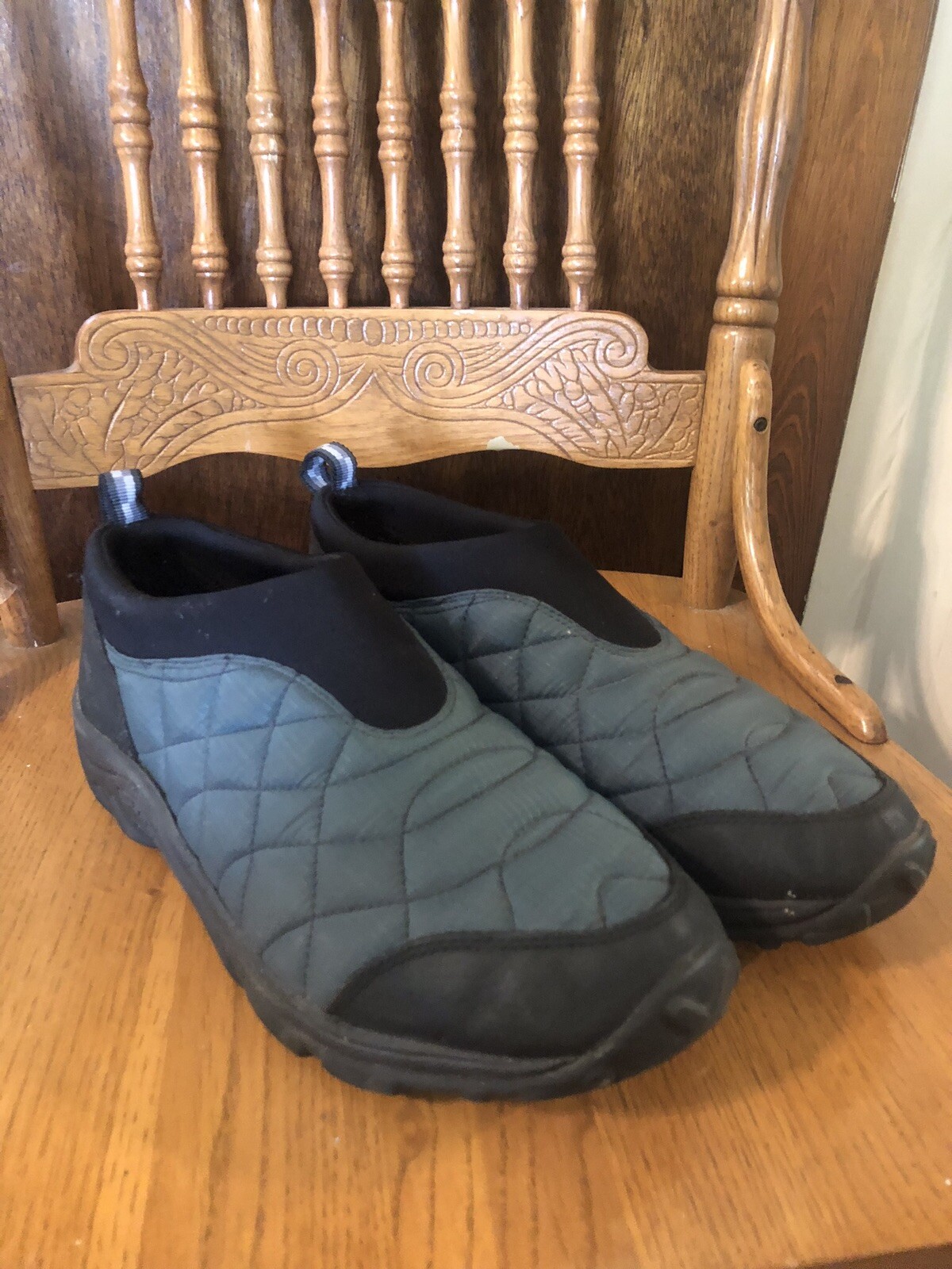 Merrell scarpe donna taglia 8 5 trapuntate slip on verde impermeabili impugnatura artica