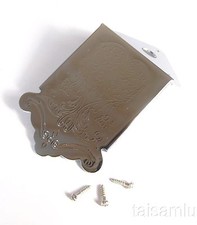 Mandolin Tailpiece 1 piece Chrome Surface