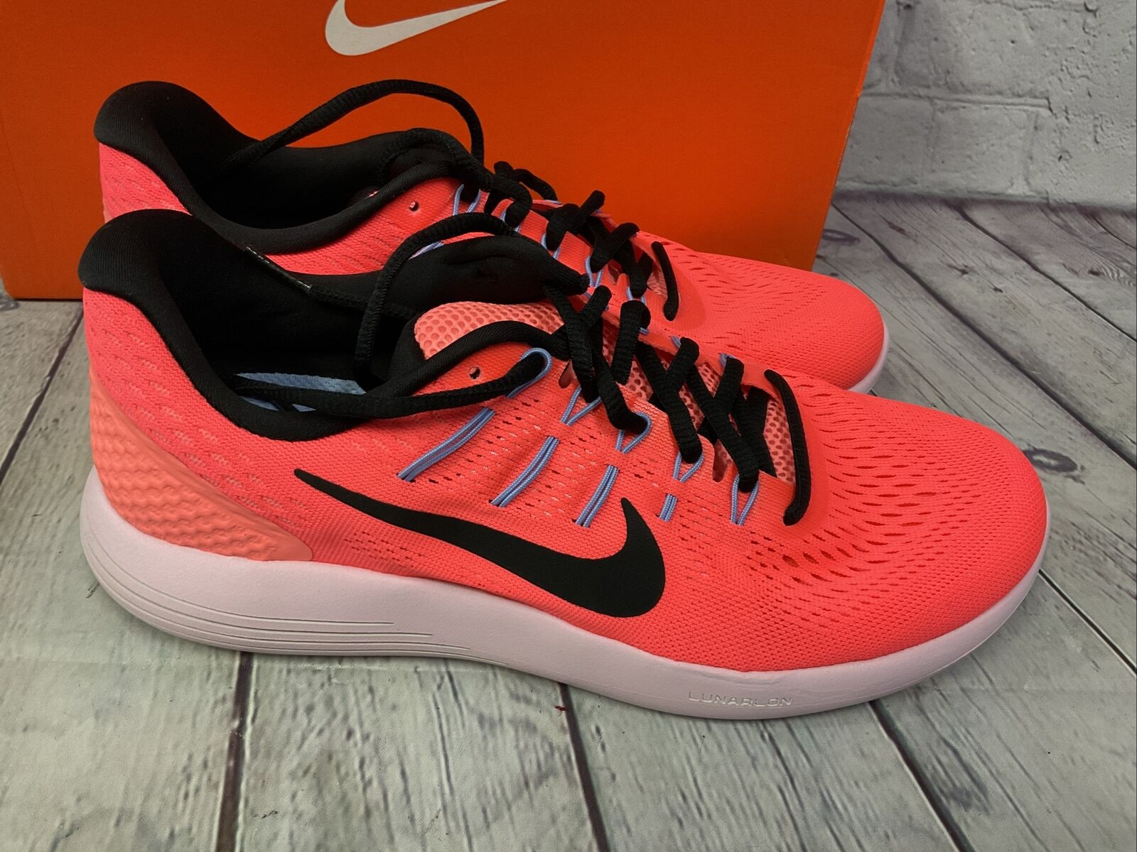 humor Extremo Pesimista Nike Lunarglide 8 Women's Running Shoes Size 10.5 Pink Black New Other With  Box | eBay