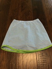 Little Girls Chez Ami Turquoise Striped Skort 6