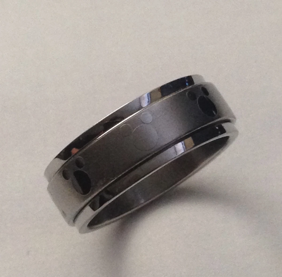 Stainless steel Mickey Mouse spinning spinner ring eBay