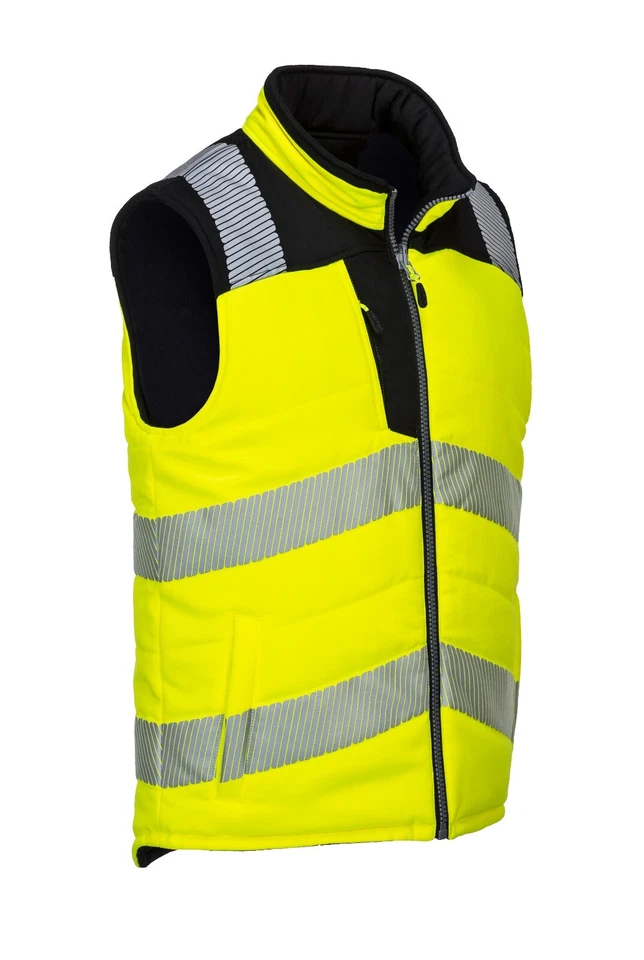 Portwest PW374 Hi-Vis Reversible Quilt Lined Bodywarmer Safety Vest - Image 2 of 4