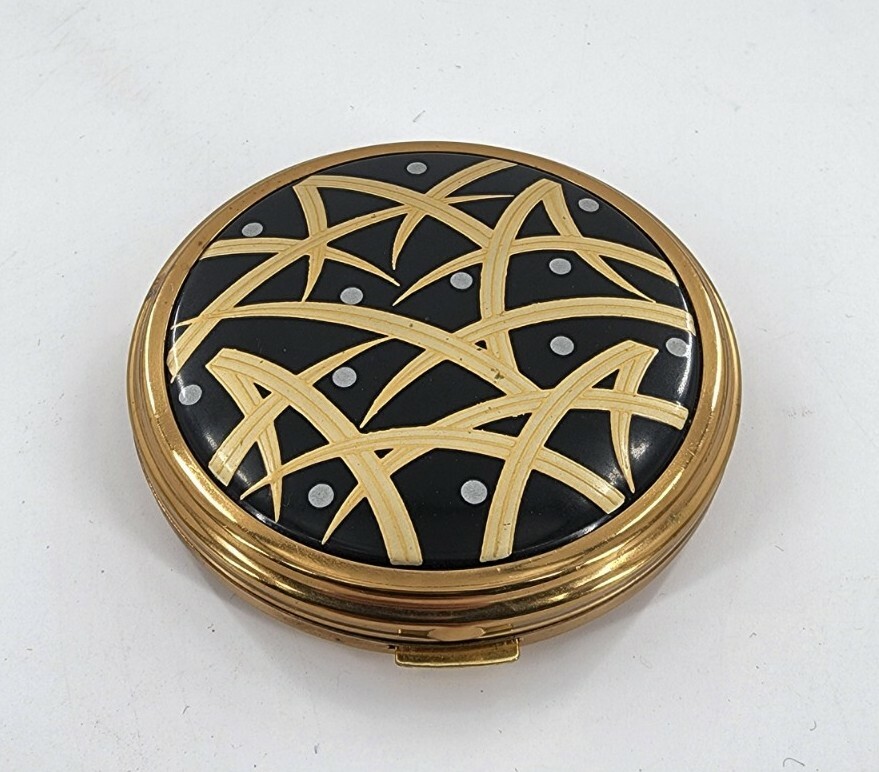 Vintage Shiseido Cosmetics Face Powder Makeup Gold Compact