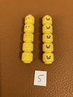 Vintage Lego Minifig 10 Heads 3626ap01, 3626bp03 Worn and Damaged 5
