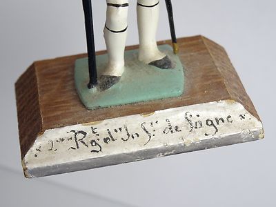 Figurine de lansquenet porte étendard 75mm résine. - Maquettes et Figurines