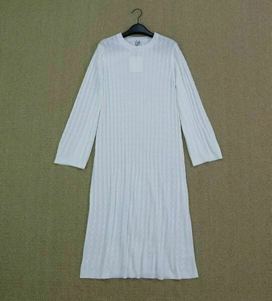 OFF WHITE Abito in maglia merino Toteme Cable