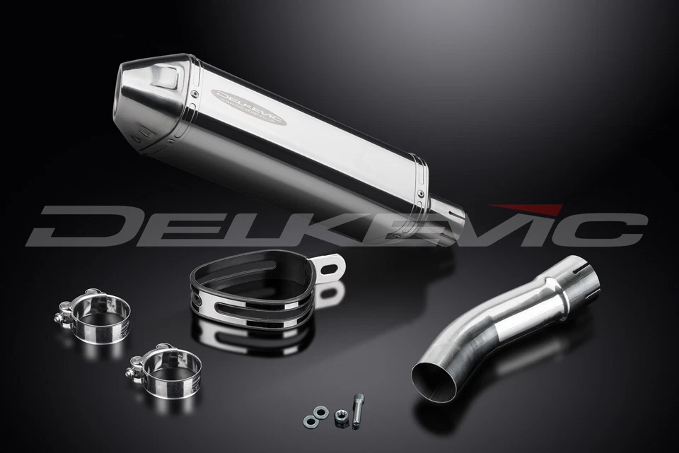 BMW F800GT 2013-2017 Delkevic Slip On 13" Tri-Oval Kit de silenciador de escape de acero inoxidable Foto 4 de 4