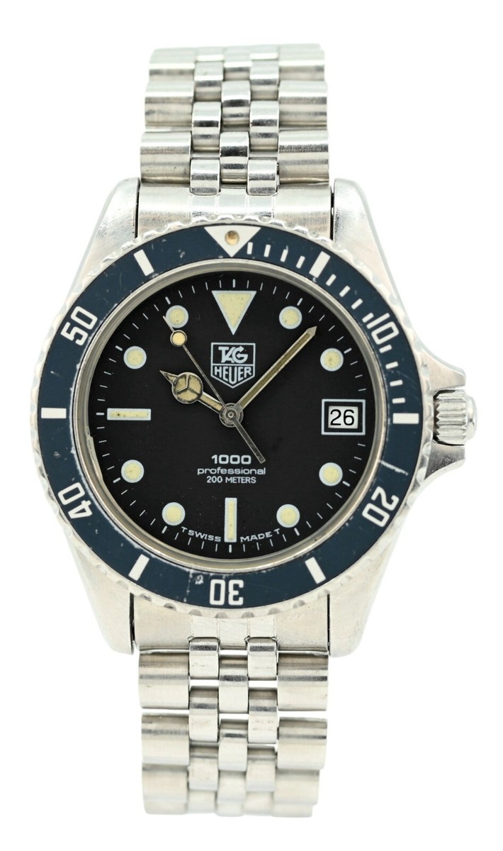 Tag Heuer Men's 37mm 980.013N Black Dial Professional 1000 Dive