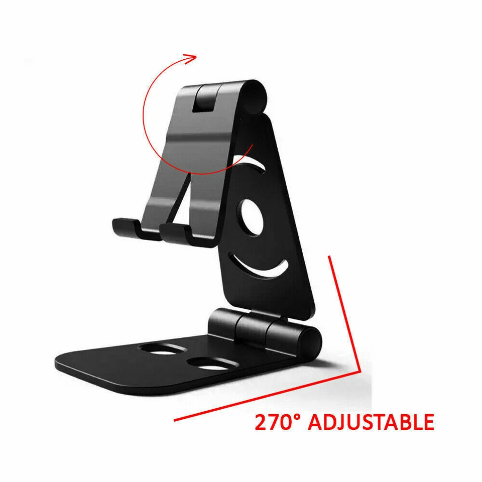 Adjustable Cell Phone Stand Desk Mount Holder Universal For iPhone 14 13 12 11 - Image 2 of 4
