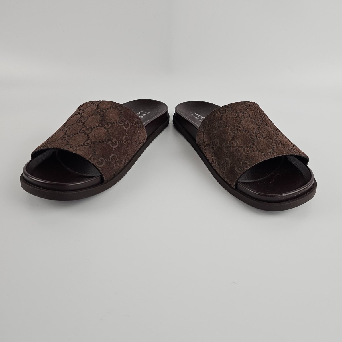 サンダル GUCCI Brown Suede Slippers Gucci Suede slides | Men's Shoes | Vitkac