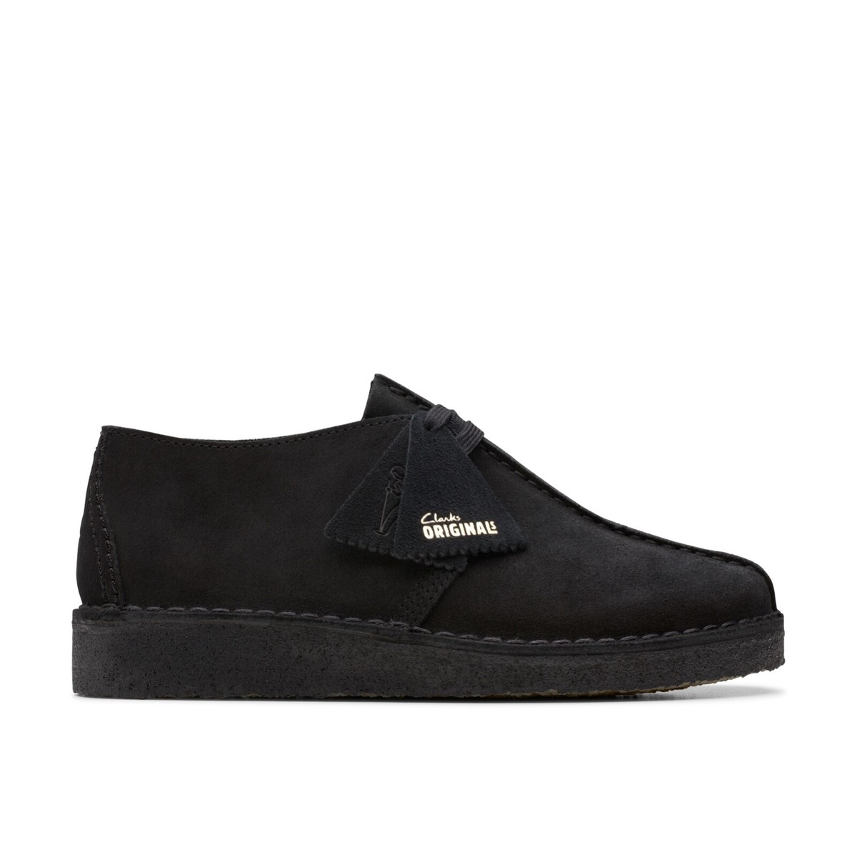 Clarks Originals Desert Trek Men's Center Stitch Black Suede