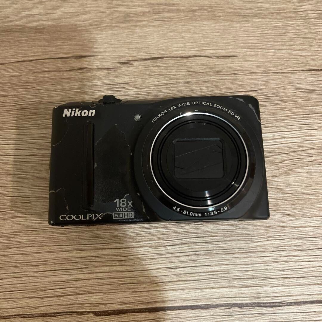Nikon COOLPIX S9100 Black Compact Digital Camera 12.1MP 18x Nikon COOLPIX S9100 Black Compact Digital Camera 12.1MP 18x