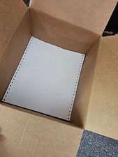 1300 Sheets Continuous Feed Computer Print Out Paper 9.5 X 11 Dot Matrix Printer