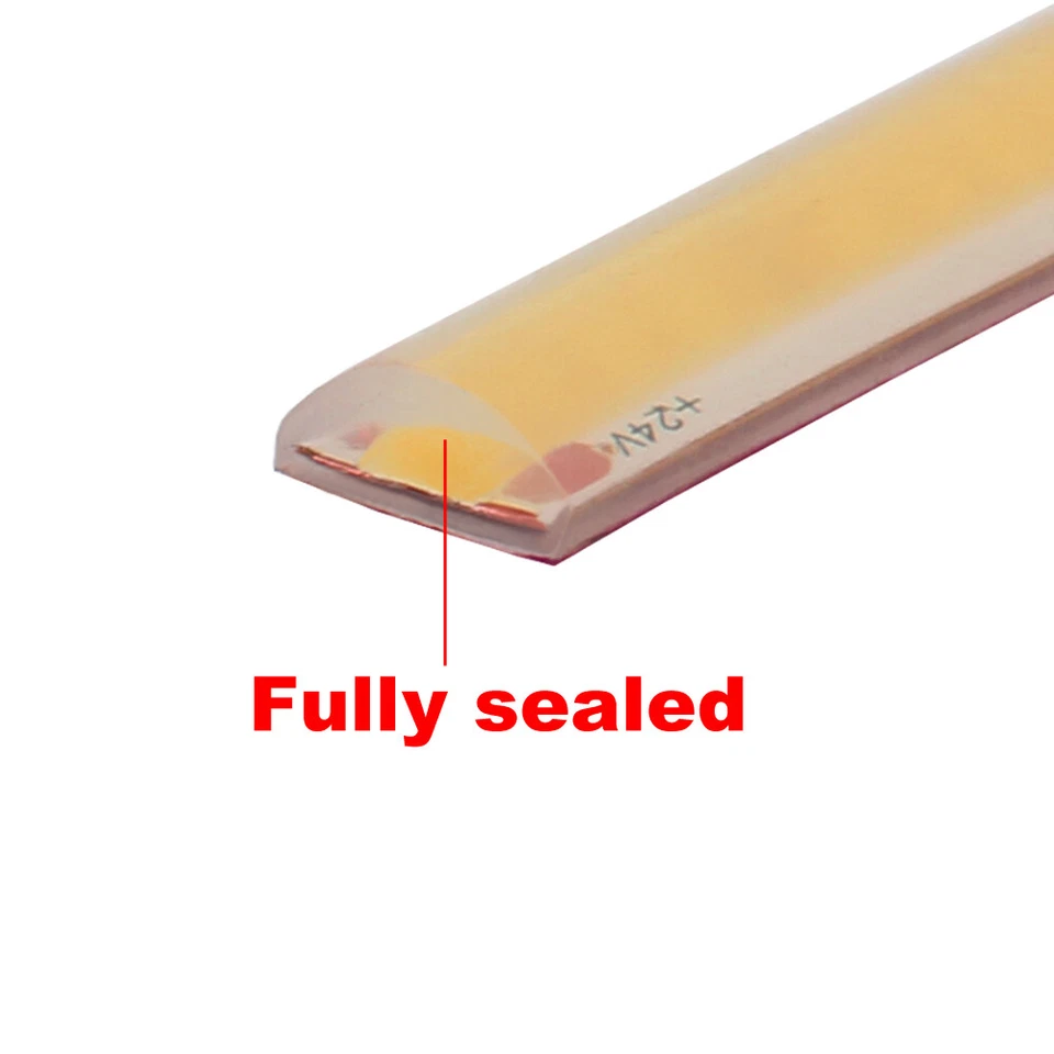 24 V COB LED Streifen IP68 Wasserdicht Band Licht Haus Zum Selbermachen Innen Außen Garten Boot - Bild 4 von 4