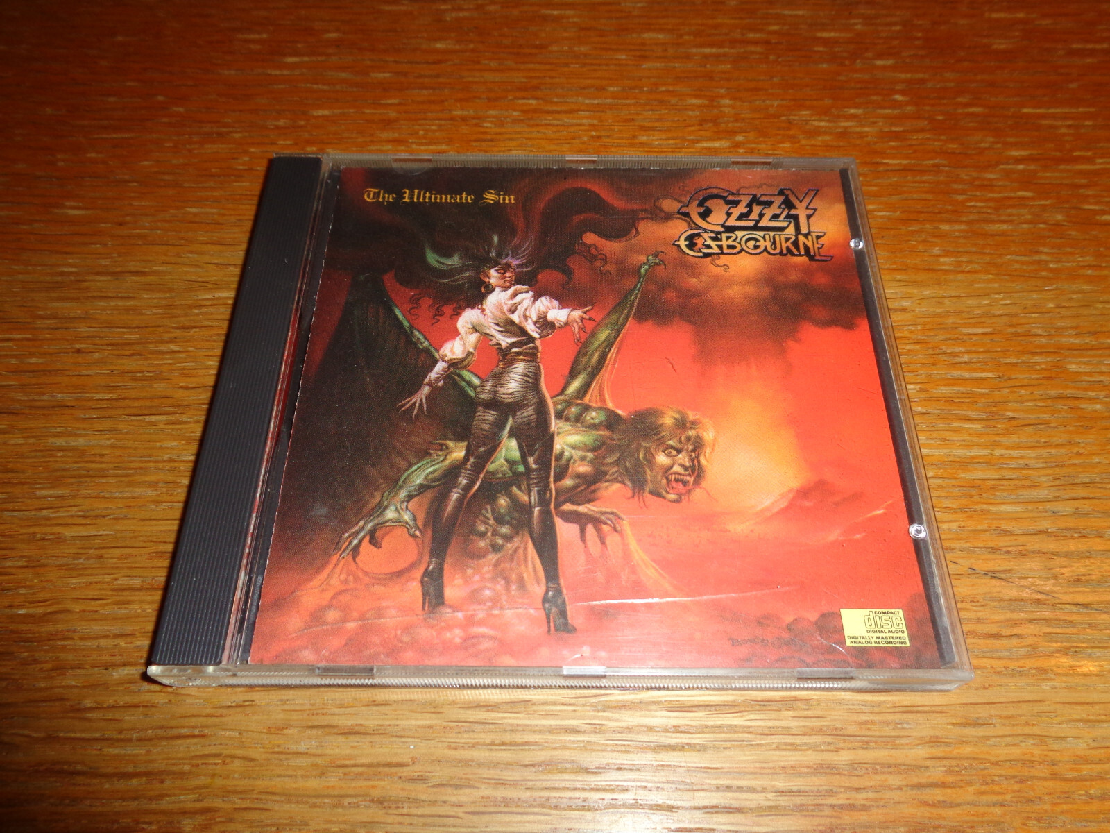 Ozzy Osbourne Ultimate Sin CD Early DIDP Pressing Original Mastering Jake E Lee