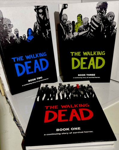 The Walking Dead Book One Two And Three Manga Bundle Hardcover Black White Color Ebay