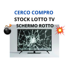 CERCO STOCK LOTTO LOTTI TV CON SCHERMO ROTTO SCHERMI ROTTI PANNELLO LCD DISPLAY