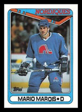 Mario Marois #158 1990-91 Topps Quebec Nordiques Hockey