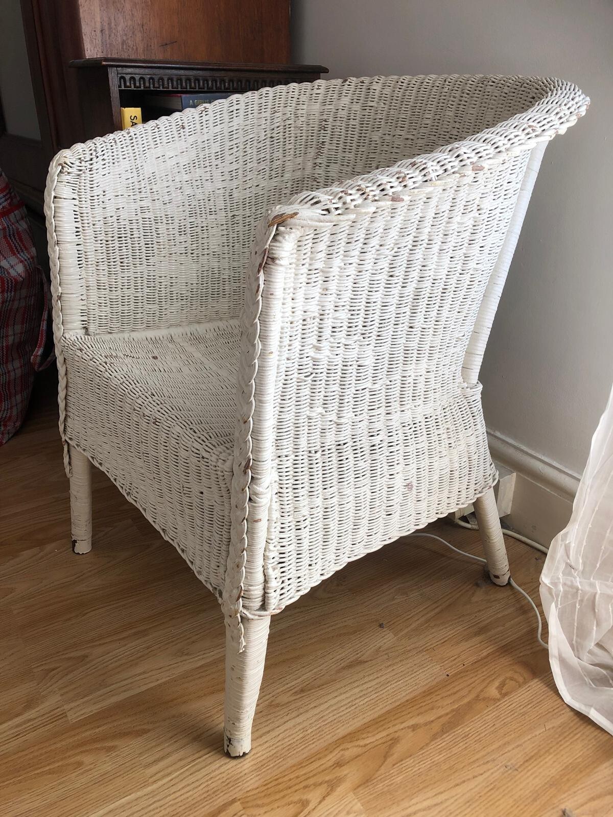 Vintage Retro Lloyd Loom Bedroom Chair eBay